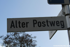 Straßenschild Alter Postweg  Norden März 8.3.2019-1