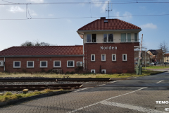Deutsche Bahn Fahrdienstleiter Gebäude Am Bahndamm Norden Februar 2019