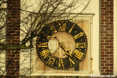 Uhr vom Glockenturm  Am Markt Norden 15.2.2019-1