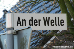 Straßenschild An der Welle Norden 15.2.2019