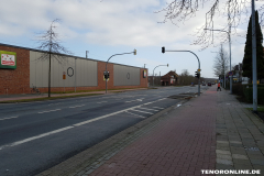 Bahnhofstraße blick richtung altes Stellwerk Norden Februar 2019