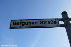 Straßenschild Bergumer Straße 26506 Norden März 15.3.2019-1