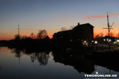 Alter Norder Hafen Zollhaus Sonnenuntergang Norden 14.2.19