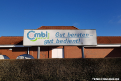 altes Combi Schild Gewerbestraße Norden Februar 2019