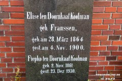 Elise-und-Fiepko-ten-Doornkaat-Koolman-Grabstein-Grab-Parkfriedhof-Stadt-Norden-6.8.2022-23