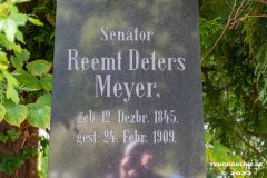 Senator-Reemt-Deters-Meyer-Grabstein-Grab-Parkfriedhof-Stadt-Norden-6.8.2022-2