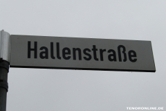 Straßenschild Hallenstraße Süderneuland II Norden 21.2.2019-1
