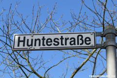 Straßenschild Huntestraße 26506 Norden 15.3.2019-1