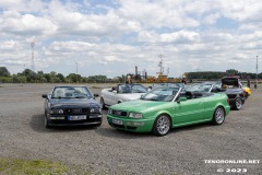 Audi-Typ-89-Kuestencabrio-Papenburg-Meyerwerft-Parkplatz-15.7.2023-15