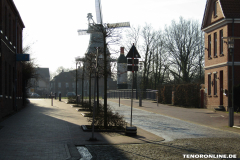 Blick zur Deichmühle Neuer Weg Norden 16.2.2019-1