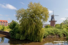 Norder-Tief-Blick-richtung-Frisia-Muehle-Gnurre-Muehle-Neuer-Weg-Stadt-Norden-5.6.2023-12