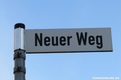 Straßenschild Neuer Weg Norden 16.2.2019-1