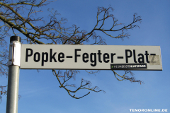 Straßenschild Popke-Fegter-Platz Norden 16.2.2019