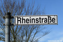 Straßenschild Rheinstraße Norden März 15.3.2019-7