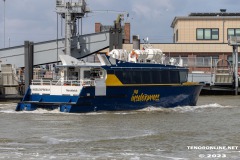 Frisia-Inselexpress-IE1-Norddeich-Hafen-Mole-Ostfriesland-16.7.2023-16