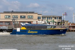 Frisia-Inselexpress-IE1-Norddeich-Hafen-Mole-Ostfriesland-16.7.2023-17