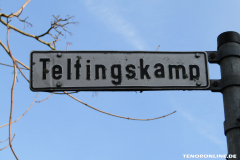 Straßenschild Teltingskamp Norden 16.2.2019-1