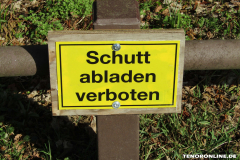 Schutt abladen verboten Verschönerungsweg Norden März 8.3.2019-1