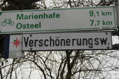 Straßenschild Verschönerungsweg Norden März 8.3.2019-1