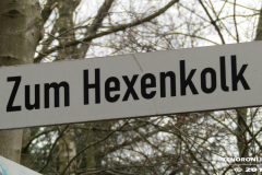Straßenschild Zum Hexenkolk Norden 20.2.2019-1