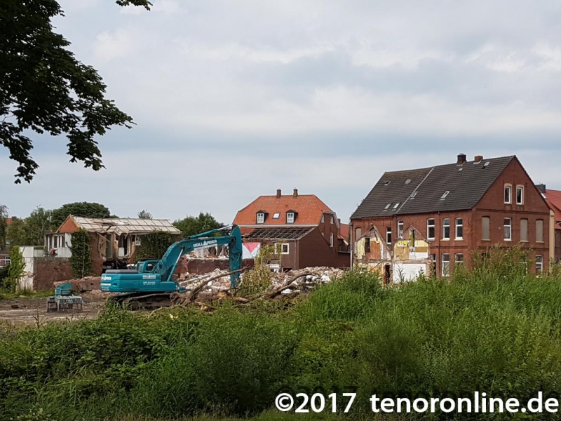 Abriss der Gebäude Brückstraße am Norder Tief 2017