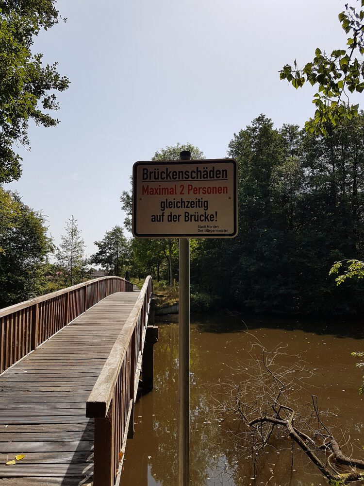 Die Brücke für maximal 2 Personen in Norden