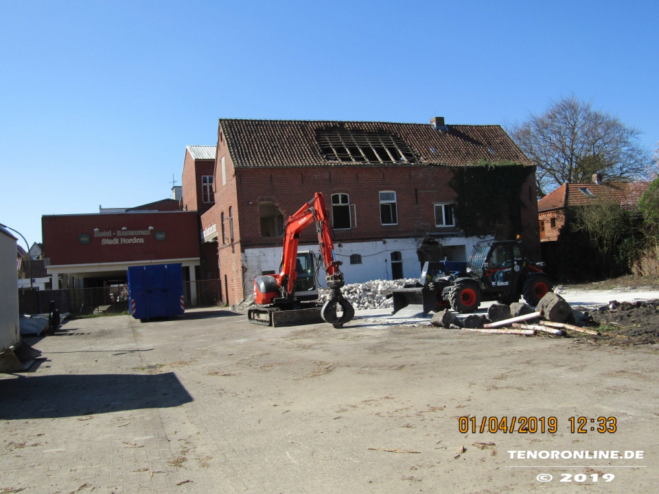 Hotel Stadt Norden – Abrissarbeiten beginnen