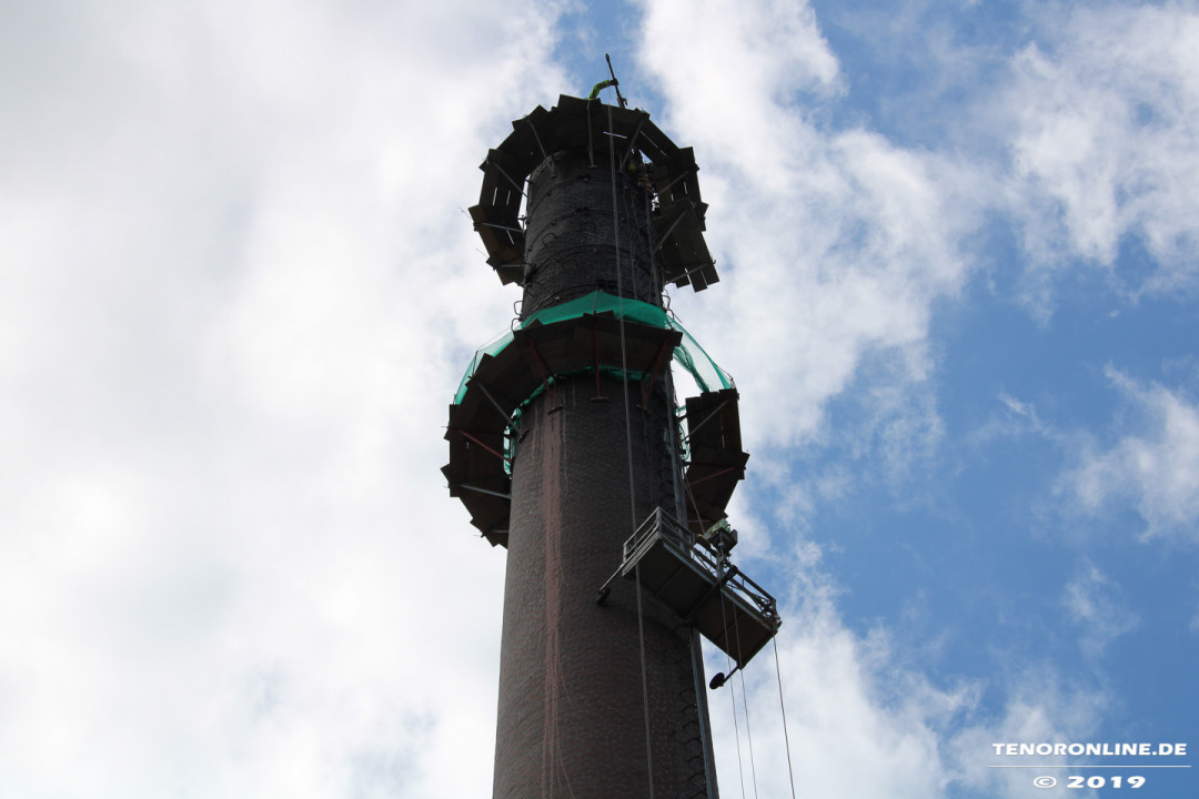 Norden – Bauarbeiten am Doornkaat Schornstein