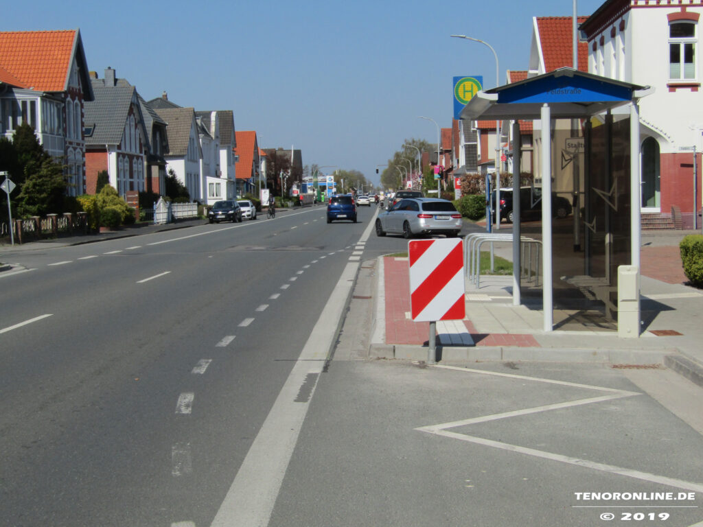 Norden/Norddeicherstraße – Bushaltestellen gefährlich für Radfahrer