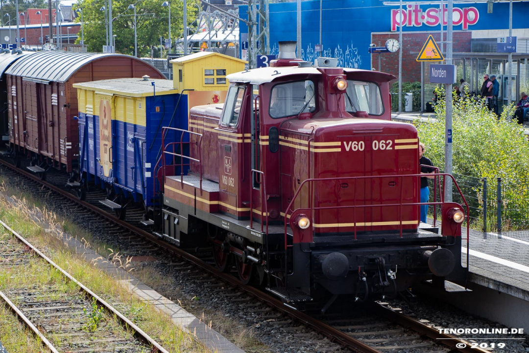 Fahrt mit der Museumseisenbahn Küstenbahn Ostfriesland (MKO) am Tag des offenen Denkmals 8.9.2019