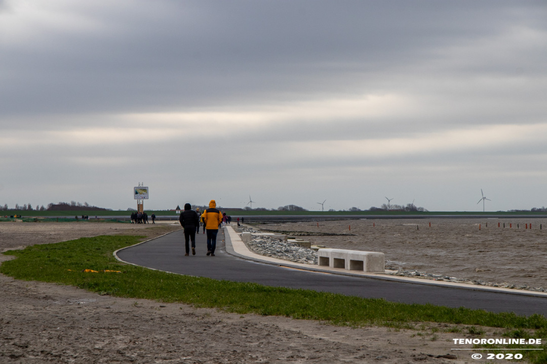 Norddeich – die Ruhe vor dem Sturm/Orkan am 9.2.2020