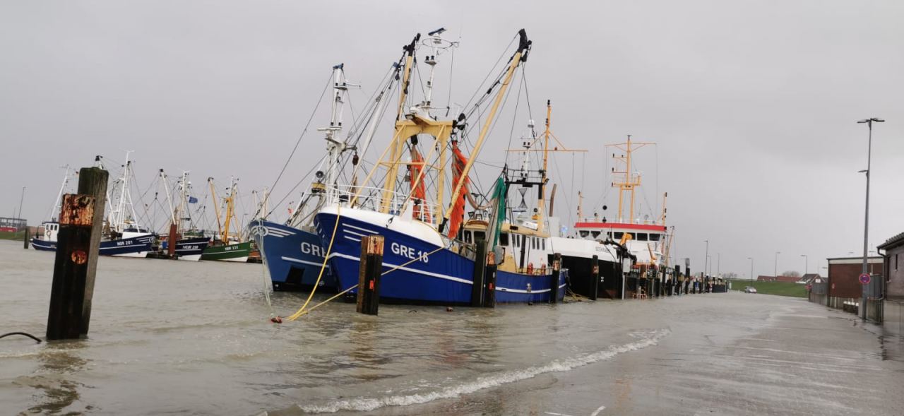 Norddeich – Kurzes Video der Sturmflut vom 11.2.2020