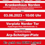 Norden - Demo für den Erhalt des Krankenhauses am 3.6.2023