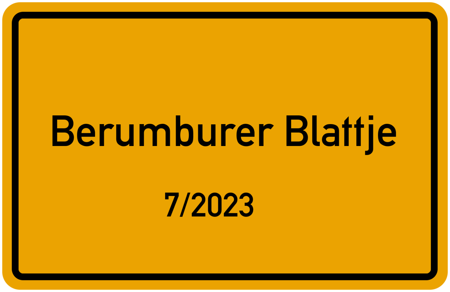 BERUMBURER BLATTJE 7/2023