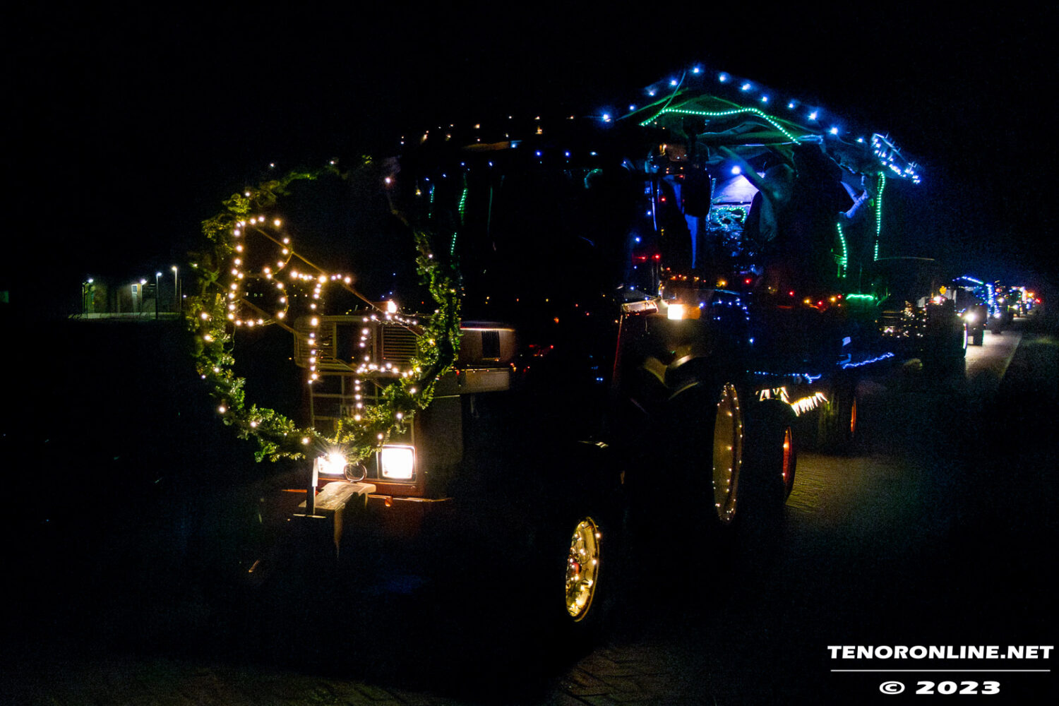 Lichterfahrt/Treckerkorso Großheide 16.12.2023