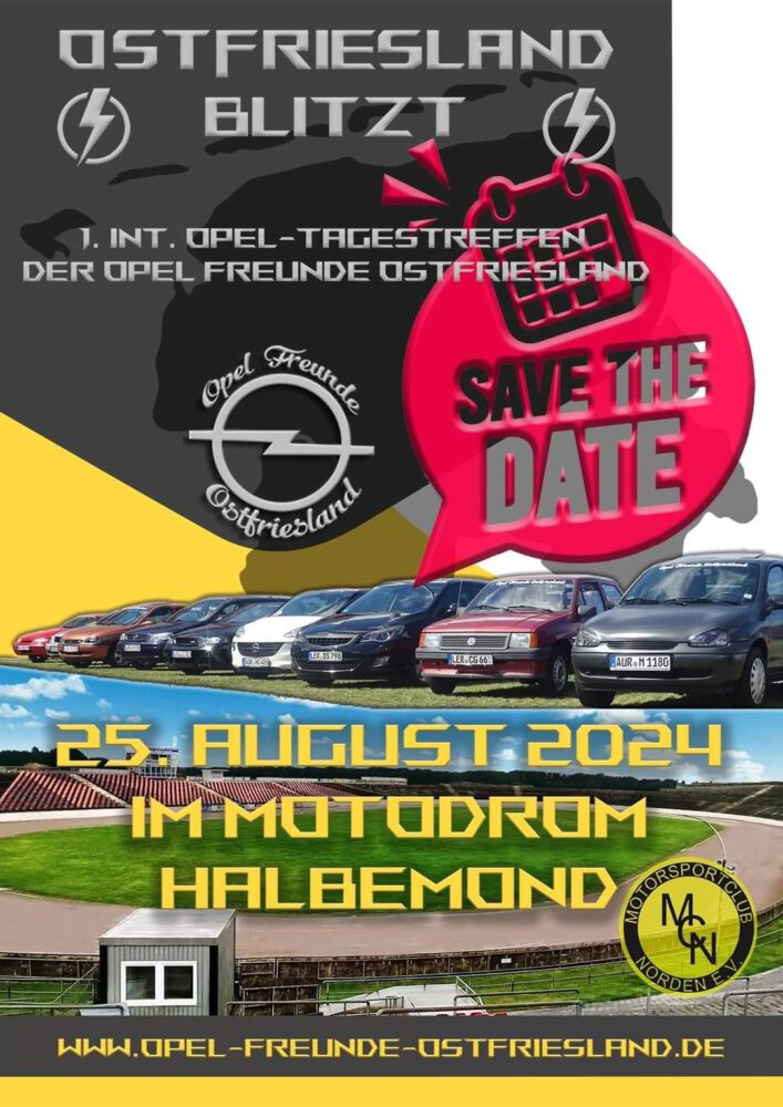 1. Int. Opel-Tagestreffen im Motodrom Halbemond 25 August 2024