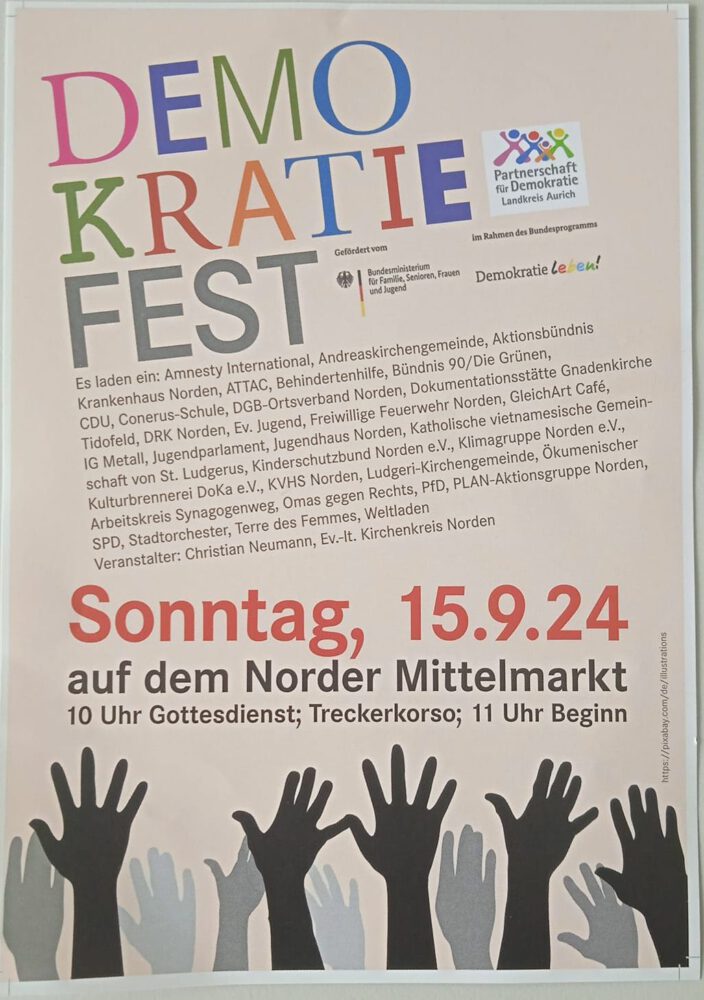 Demokratiefest Stadt Norden 15.9.2024