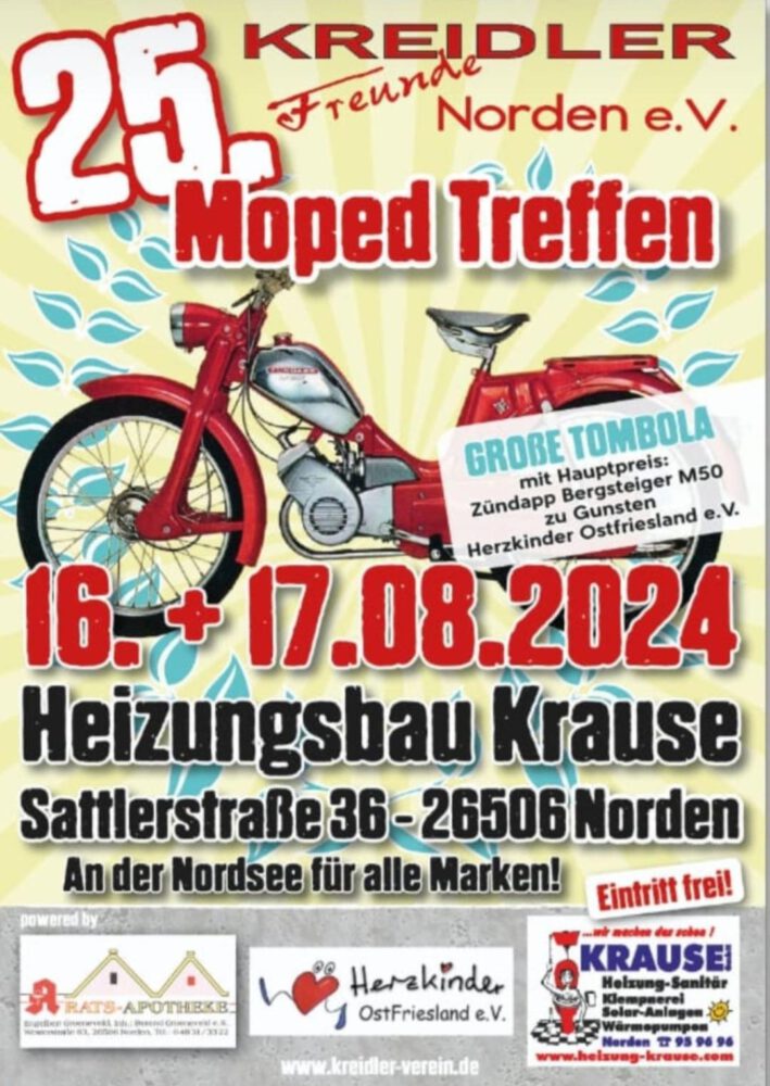 25. Moped Treffen Norden 16.8 & 17.8.2024