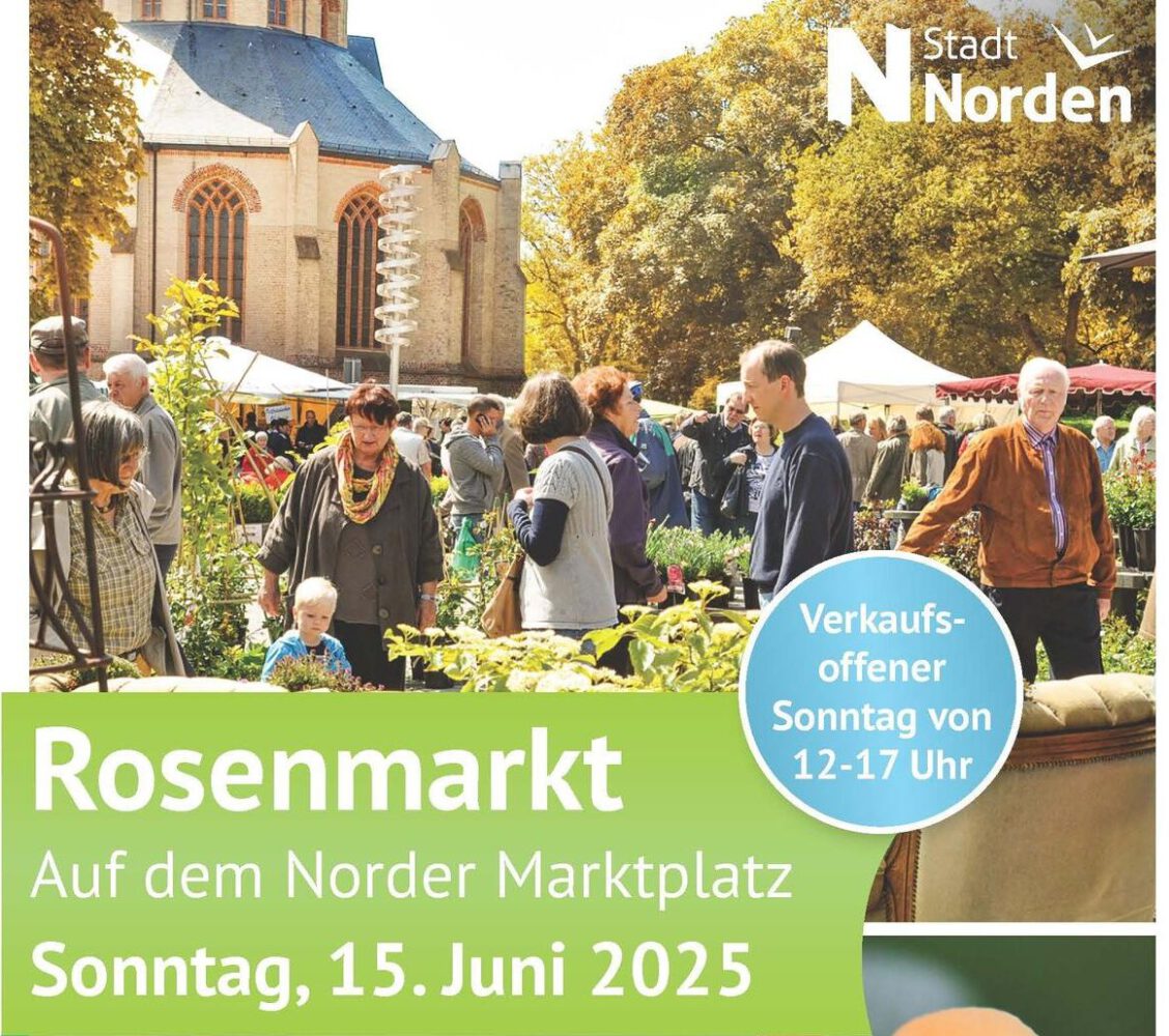 Norden – Rosenmarkt  am 15.6.2025